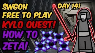 HOW TO ZETA!  SWGOH FTP -- Supreme Leader Kylo Quest, Day 141