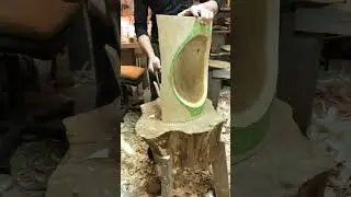 Carving a large bowl. P. 1 / Изготовление большого блюда. Ч. 1
