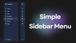 Sidebar Using HTML CSS | Sidebar Menu With HTML CSS