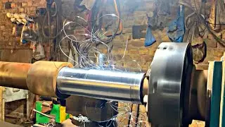 How to make Harvester Axle Alteration rod chane full process by Lathe machine Manufacturing site