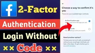 fix go to your authentication app facebook problem || two factor authentication facebook lost phone