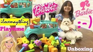 Barbie Toy Dolls Unboxing. Barbie TOY CAR Playtime. Kids' Car CRASH Toy Video. Hulyan and Maya