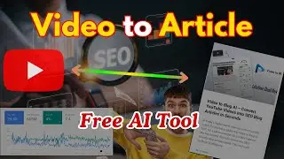 How to convert video to text 🔥 YouTube videos into unique articles or blog posts | Video to Text