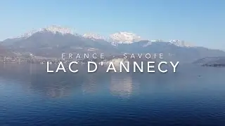 ANNECY - THE LAKE, HIS BEACHES AND MOUNTAINS - A 4K DRONE RIDE