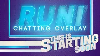 Quick level up for your chatting streaming‼️ 3D animated Runi Overlay