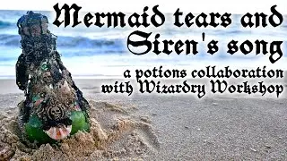 Mermaid and Siren Potion Bottle DIY | A Collab with @wizardryworkshop #mermay2024 #mermay