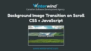 Background  Image Transition on Scroll with CSS and JavaScript