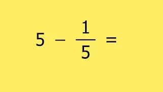 Subtracting a fraction from a whole number. Example 11.