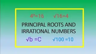 Principal roots, rational, irrational numbers || Grade 7 Math || Sir Mathigo