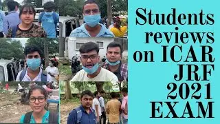 ICAR JRF 2021 l Students reviews on the exam l Difficulty level l AIEEA PG 2021