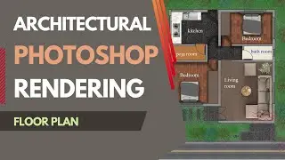 How to render a Architectural Floor Plan In Photoshop