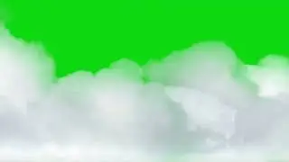 White smoke cloud green screen | fog overlay animation | chroma key stock footage
