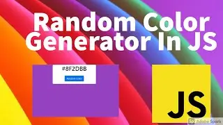 Easy Random Color Generator in JS | Random Color in JavaScript | Random Background Color in JS