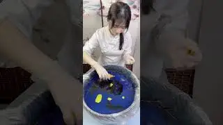 How to make Chinese hand-painted fans #painting #art #diy #Chinese culture #artist
