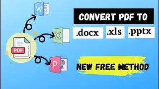 How to Convert PDF into Word,PPT,Excel new method || How to convert PDF New Trick 2021