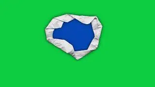 Unfold Paper Transition green screen
