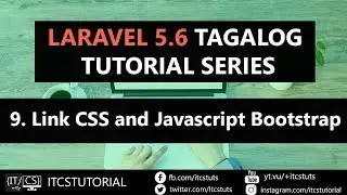 9 . Link CSS and Javascript Bootstrap File in Laravel Tagalog