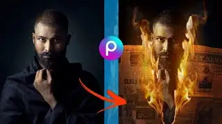 news paper fire photo editing//fire newspaper photo editing
