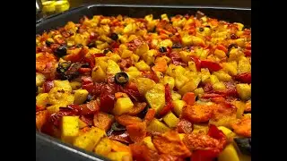 Овощи в духовке| Простое блюдо и очень вкусное