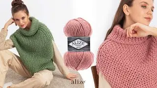 Alize Superlana Maxi Armor Stitch Sweater
