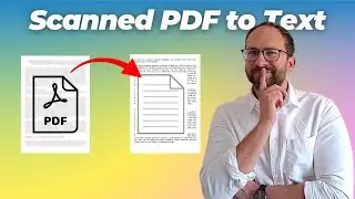 How to Convert Scanned PDF to Searchable and Editable Text | OCR PDF