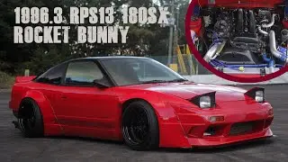RPS13 180sx with Rocket Bunny Kit, Power FC, and IHI Turbo for Sale from Powervehicles Ebisu