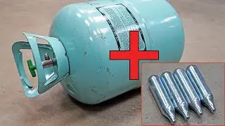A beautiful solution from a freon cylinder!