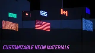 Unreal Engine Marketplace - Neon Materials Overview (1.0)