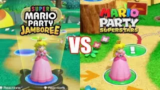 Mario Party Jamboree vs Superstars Peach comparison
