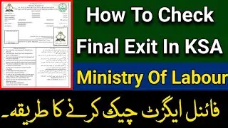 How to check final exit online 2023 | Final exit kaise check kare | final exit from mol website