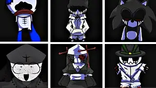 Monochrome but everytime it's Lost Silver turn a Different Skin Mod and Cover is used FNF