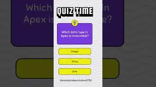 Question 2 | Apex Interview Questions #salesforce #quiz #interview #question