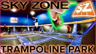 When I turned 8 years old - Sky Zone Trampoline Park vlog
