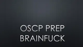 OSCP Prep - Brainfuck HTB