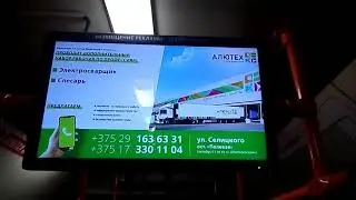 Видеоотчет: размещение информации о поиске сотрудников в автобусах Минска