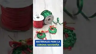 #Tutorial Corona navideña 🎄, el detalle que no puede faltar en #navidad con cinta lurex #eka
