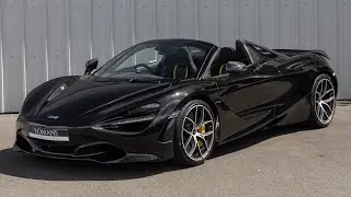 2019 McLaren 720S Spider Performance - Onyx Black Metallic - Walkaround & Interior [4K]