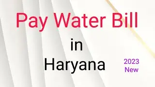 Pay Water bill Online in Haryana Phed 2023
