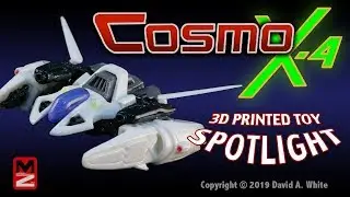 Cosmo X-4 3D printed transforming Spaceship