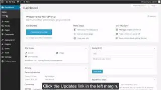 WordPress - Updating WordPress Core