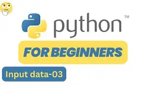 Input data - Python for Beginners - 03