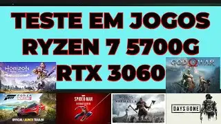 RYZEN 7 5700G RTX 3060 TESTE EM JOGOS