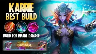 Savage Gameplay?! Karrie Best Build in 2020 | Top 1 Global Karrie Build + Guide - MLBB