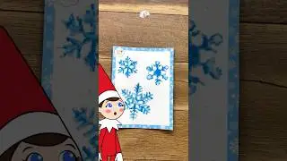 Snowflake Salt Painting ❄️ | Elf on the Shelf Crafts