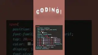 Cool Text Animation | HTML & CSS 