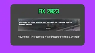 How to fix Game is not connected to the launcher - BeamMP 2024