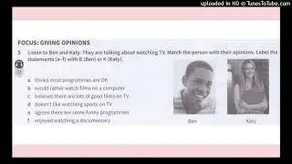 B1 PET Writing P2 - Ben and Katy on watching TV