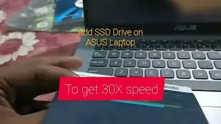 Increase laptop speed 30 times by M2 SSD on Asus laptop and install windows 10