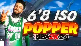 NEW AFTERPATCH 6’8 ISO POPPER BUILD IS DOMINATING NBA 2K24!! OVERPOWERED BUILD! Best Build 2k24