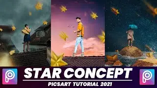 Star Effect Editing | PicsArt Tutorial | Viral Star Concept Editing in PicsArt | RTWORLD